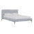 Norah Platform Bed in Blue Snake Skin, Twin For Sale