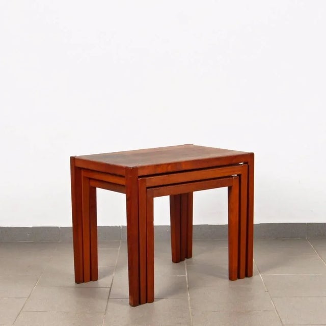 Danish Nesting Tables from Sika Møbler, 1960s For Sale - Image 4 of 7