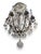 Brass Vintage French Crystal Chandelier For Sale - Image 8 of 10