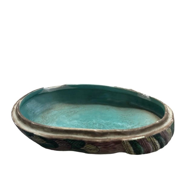 Ceramic Late 19th Century Antique Qing Chinese Famille Verte Porcelain Quail Boxes - a Pair For Sale - Image 7 of 12