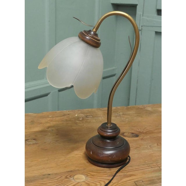 French Bronze Toleware Conservatory Table Lamp, 1960 For Sale - Image 6 of 7