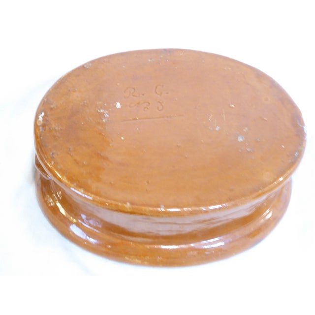 Late 19th Century Antique French Rust Colored Earthenware Casserole Dish For Sale - Image 5 of 5