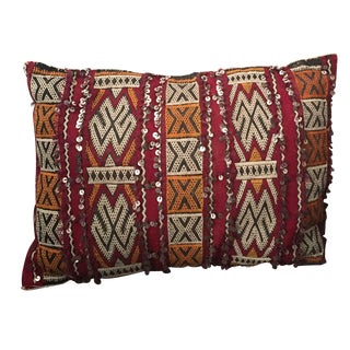 Embellished Moroccan Berber Pillow For Sale