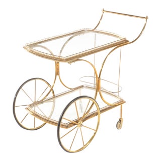 French Bronze Cart, 1940s For Sale