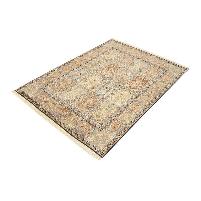 Mid-Century Modern Mid-Century Modern Silk Rug, 1960s For Sale - Image 3 of 12