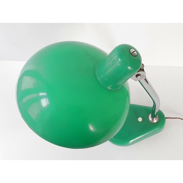 Mid-Century Modern Vintage Plastic and Stee Table Lamp from Resistex, Nice, Francel, 1950s For Sale - Image 3 of 11