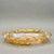 Mid-Century Modern Vintage Indiana Glass “Lily Pons Sunflower” Marigold Carnival Glass Relish Dish With Handles For Sale - Image 3 of 9