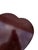 1990s Bombay Company Mahogany Flip Top Side Table Pedestal Stand Queen Ann Heart Shape For Sale - Image 12 of 14