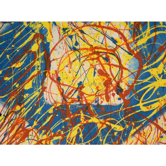 Into the Blue - 1983 Original Oil by Harald Dry Schmidt For Sale - Image 4 of 6