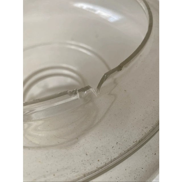 Antique Italian Style Brass & Glass Globe Hanging Lamp For Sale - Image 4 of 8