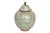 A 1940’s Chinese cloisonné lidded ginger jar in jade and taupe. Jade green colored foliage and a jade bitong motif around...