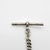 1920s 1920s Art Deco Sterling Silver Graduated Curb Link Watch Chain For Sale - Image 5 of 9
