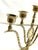 1970s Brass Candelabras With Carved Bone/Ivory - a Pair For Sale - Image 11 of 12
