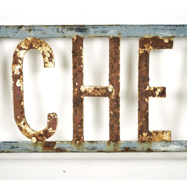 Mid 20th Century Vintage European Iron Richert Advertising Sign For Sale - Image 5 of 9