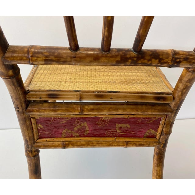 Late 19th Century Bamboo & Cane Victorian Bedroom Chair C.1890 For Sale In San Francisco - Image 6 of 12