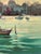 Oil Painting Evening Over the Pier With Boats Yuriy Suprunchuk For Sale - Image 4 of 11