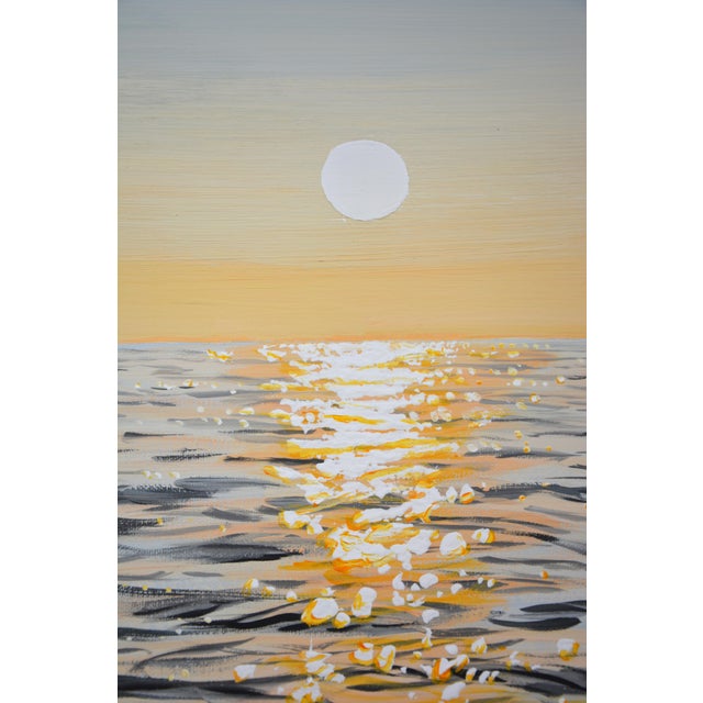 Warm Light on the Water.Modern Original Painting For Sale - Image 4 of 10