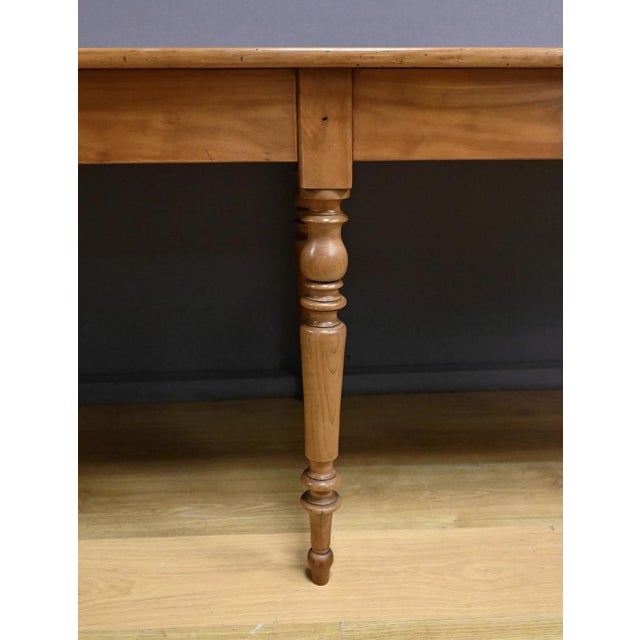 Cherrywood Farmhouse Table, Late 19th Century For Sale - Image 10 of 16