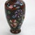 Traditional Antique Cloisonne Enameled Cabinet Vase With Garden Flowers Early 20thC For Sale - Image 3 of 5