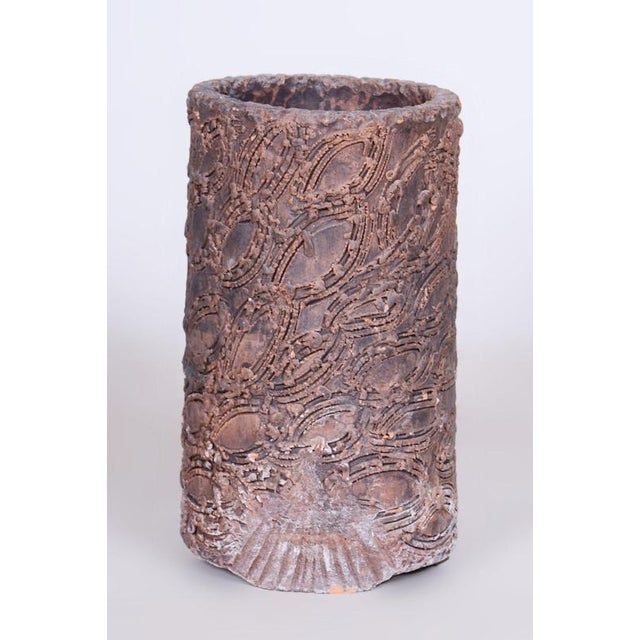 Mid-Century Modern Vase in Ceramic, Czech, 1950s For Sale - Image 3 of 16
