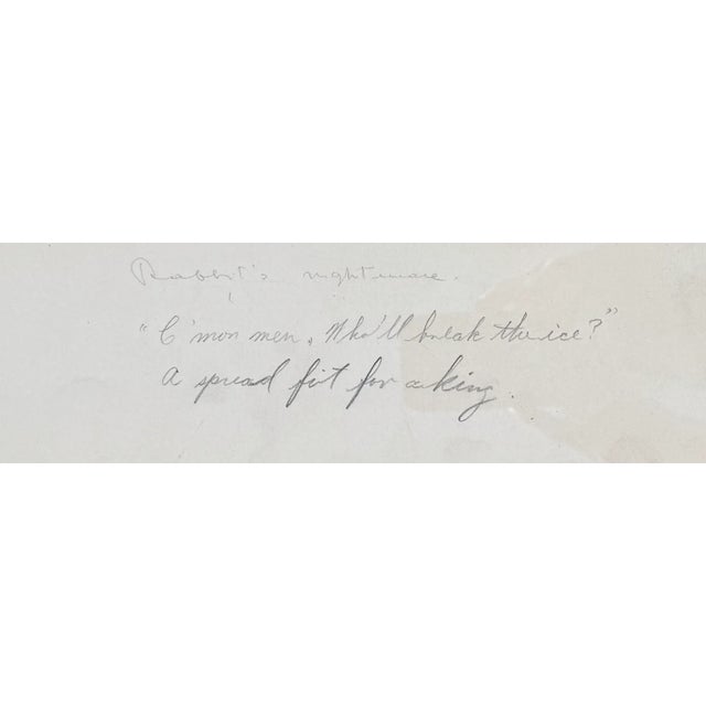 1950s Framed Original Illustration, Humorous Hunting Scene, Palm Beach Artist Vincenzo Zito, 1950s For Sale - Image 5 of 8