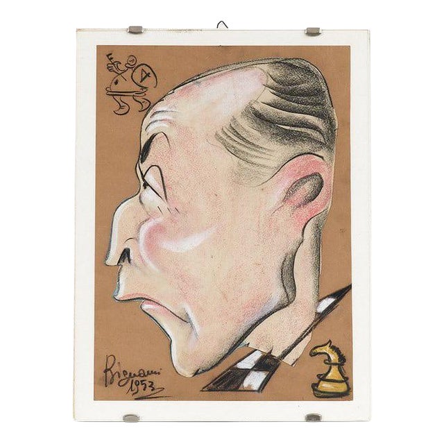 Bignami, Caricature, 1953, Drawing For Sale