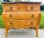 Vintage Scrubbed Pine Marble Topped Bombay Chest of Drawers. For Sale - Image 11 of 12