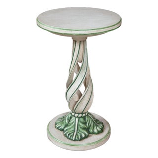 1990s Little Green Accent/Side Table For Sale