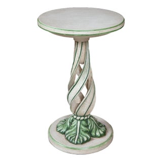Sale 1990s Little Green Accent/Side Table Reduced For Sale