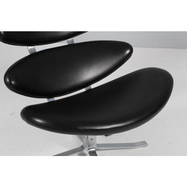 Corona Lounge Chair attributed to Poul M. Volther For Sale - Image 5 of 8