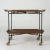 Very cool serving cart from Firma Glas & Trä, made from black lacquered metal and teak. The two teak trays can be lifted...
