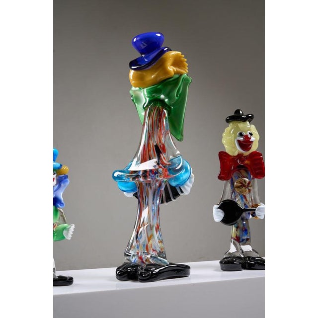 Mid-Century Murano Glass Clowns Figurines, 1950s, Set of 5 For Sale - Image 10 of 18