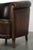 Vintage Sheepskin Club Armchair with Piping and Fixed Seat Cushion For Sale - Image 11 of 13