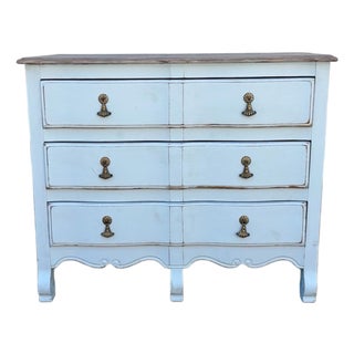 Vintage Coastal Farmhouse Dresser | French Country Chest of Drawers For Sale