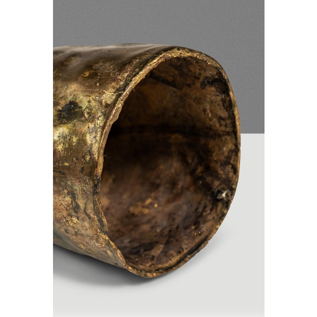 1 of 1 Solid Brass Vessel / Vase / Sculpture by Mark Leblanc for Leblanc Studios, Usa, C. 2020s For Sale - Image 16 of 18