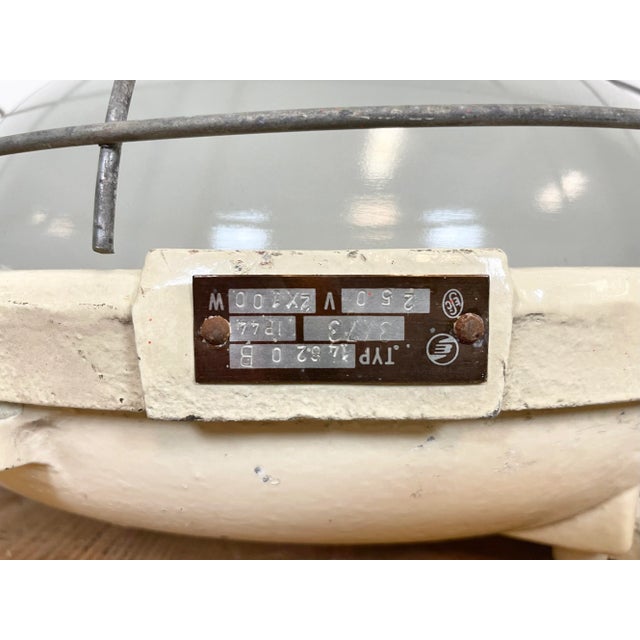 Industrial Cast Iron Wall or Ceiling Lamp, 1970s From Elektrosvit For Sale - Image 6 of 12