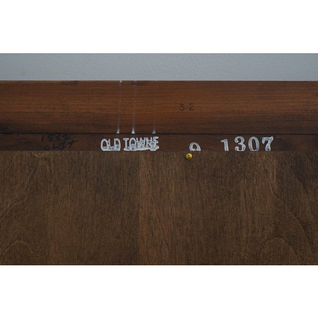 Statton Old Towne Mahogany Console Table & Mirror For Sale - Image 17 of 18