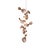 Dune 8 Vertical Cluster Pendant Light with Shades in Copper Metallic Tone by Daniel Becker for Moss Objects For Sale - Image 9 of 9
