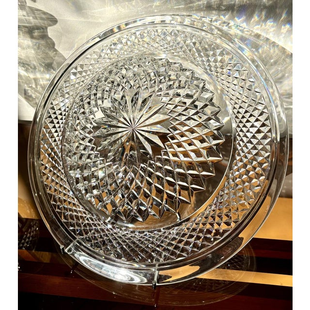 Decorative Plate in Montcenis Crystal, 1800s For Sale - Image 9 of 15