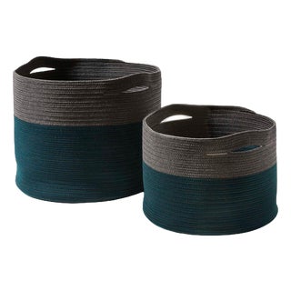 Podor Outdoor Accessories in Hand-Woven Polypropylene from Cassina, Italy, Set of 2 For Sale
