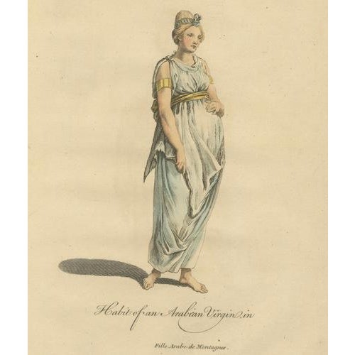 Paper Thomas Jefferys, Habit of an Middle Eastern Virgin, 1749, Paper For Sale - Image 7 of 9