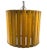 Industrial Modern Artisanal Rulers Shaped Ceiling Lamp, France, 1960s For Sale - Image 3 of 9