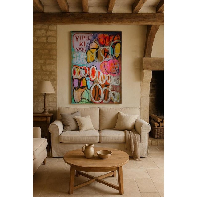 Contemporary Mr Garcia, YIPEE-KI-YAY, 2025, Acrylic Painting on Canvas For Sale - Image 3 of 4