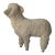 Mid Century Wool Ram Sheep Stool Sculpture For Sale