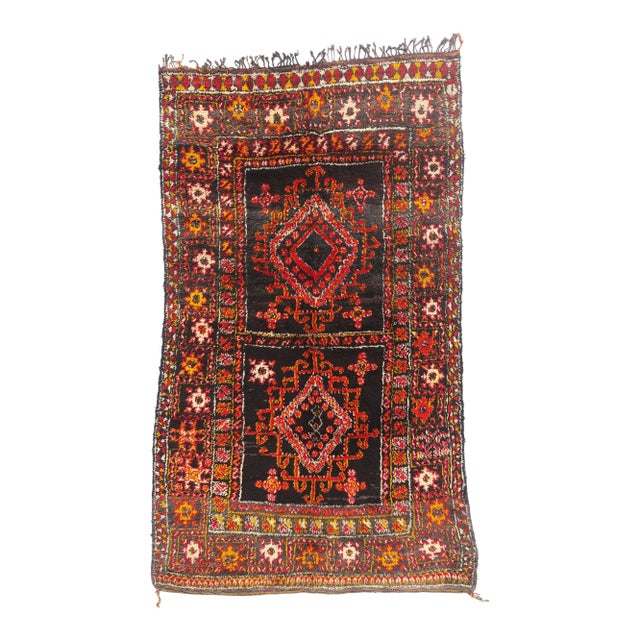 Vintage Beni M'Guild Moroccan Rug, 05'11 X 10'02 For Sale