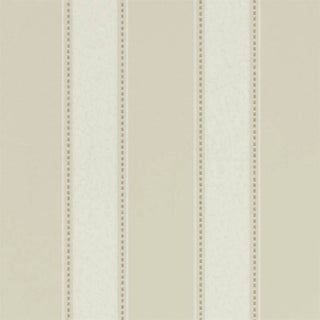 Sanderson Sonning Stripe Wallpaper in Country Linen For Sale