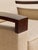 1990s Attributed Donghia Beige Armchair With Walnut Frame For Sale In Chicago - Image 6 of 7