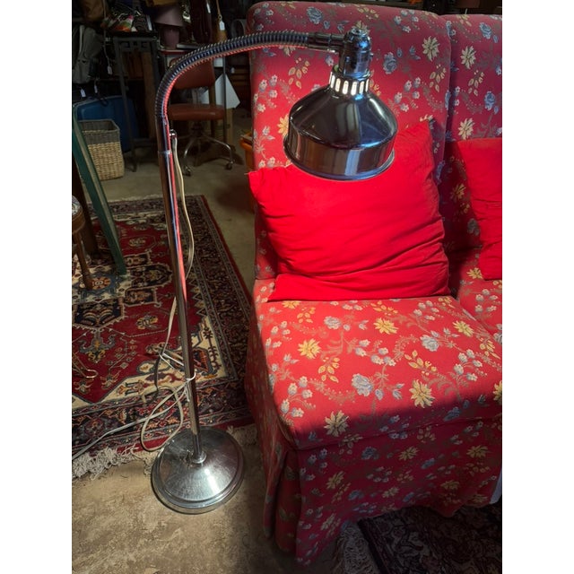 Mid-Century Modern Vintage Industrial Medical Floor Lamp For Sale - Image 3 of 6