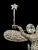 Late 20th Century Vintage Signed KJL Rhinestone Fairy Godmother Brooch Pin With Star Wand For Sale - Image 5 of 7