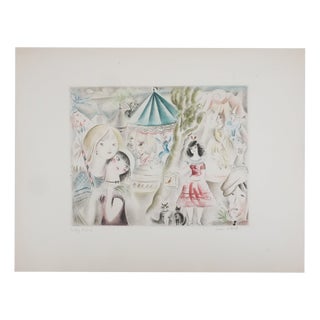 Mily Possoz, The Funfair, Original Signed Engraving For Sale